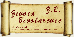 Života Bivolarević vizit kartica